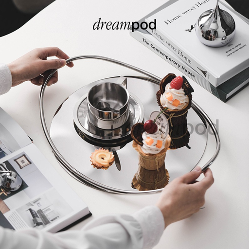 Dreampod SS Oval Tea Tray