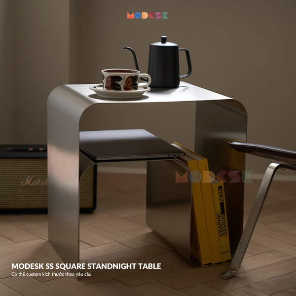 Modesk SS Square Standnight Table